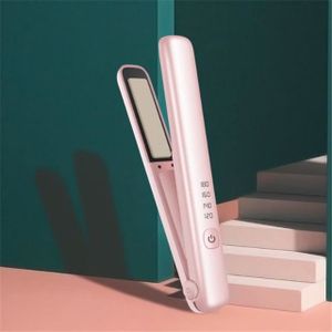 FER A FRISER FER A BOUCLER,pink--Mini fer à friser Portable san