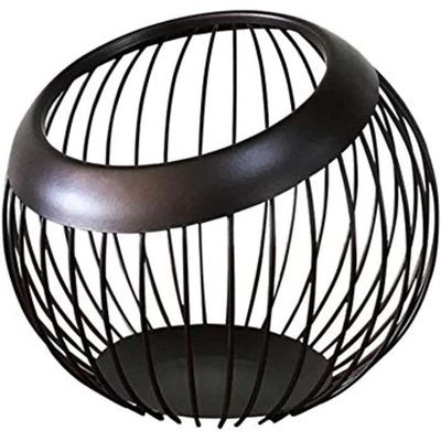 Corbeille à Fruits En Métal Doré - 27,5 X 11,5 X 7 Cm - Design Feuille De Lotus, Aérée, Antidérapante