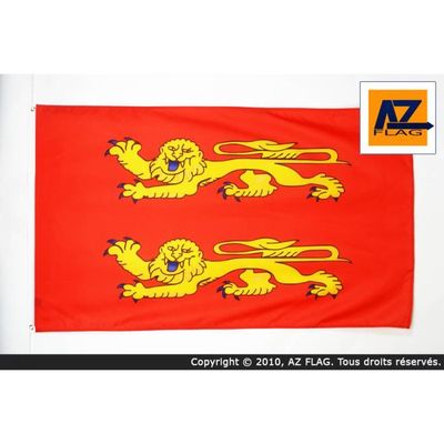 AZ FLAG Drapeau Basse-Normandie 150x90 Cm Avec 4 Oeillets, Pavillon Bas- Normand Pour Balcon Ou Mur