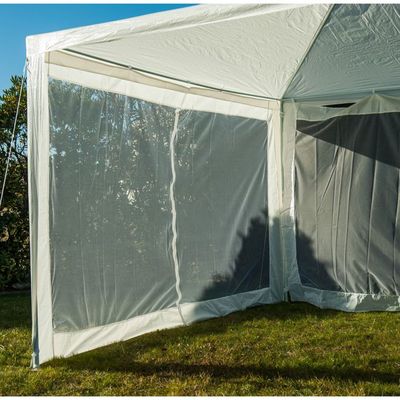 VEVOR Tente Moustiquaire Hayon 182,5x182,5x220 Cm – 4-6 Personnes, Abri SUV Pliant, Beige – Sac De Transport Inclus