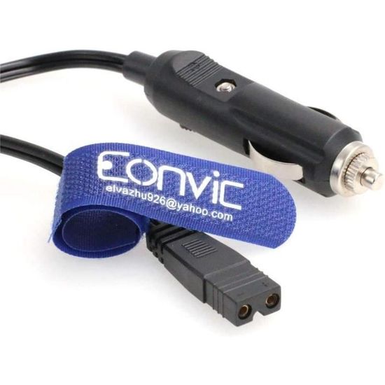 Câble Extension Allume-Cigare 12V 1,5m Eonvic – Alimentation Compatible Mini Réfrigérateur Voiture Mobicool, Kemin, SAST