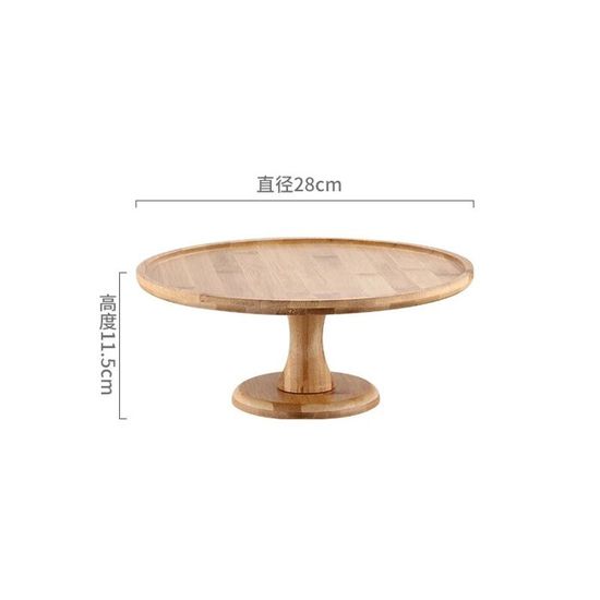 Plat A Gateau Avec Cloche En Verre Présentoir à Gâteau ANBOXIT Avec Dôme - Plateau Rotatif Bois D'acacia Plateau A Gateau Avec Cloche