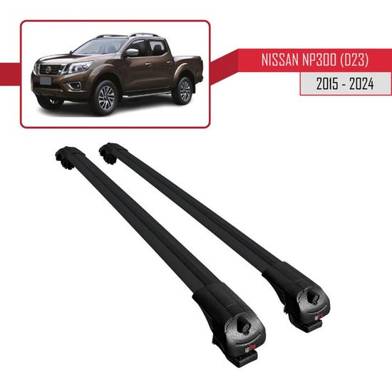 ACPA AUTO Barres De Toit ACE-1 Pour Nissan Qashqai J10 Post-Facelift 2010-2013 – 2 Barres Aluminium Noir – Porte-Bagages Railing 75 Kg Max