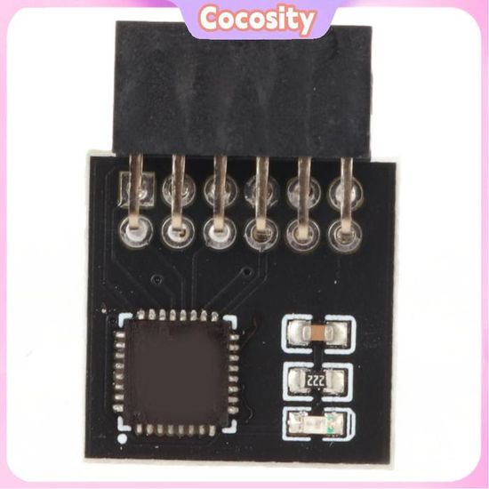 Module TPM 2.0 LPC SPI 12 Broches Infineon SLB9670 – Pour Carte Mère Gigabyte Z590 – Mise à Niveau Windows 11