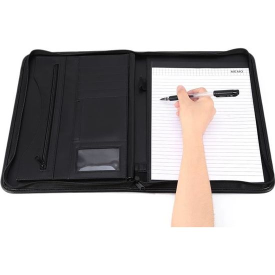 Porte Folio Confu00e9rencier Personnalisu00e9 Avec Bloc Note Et