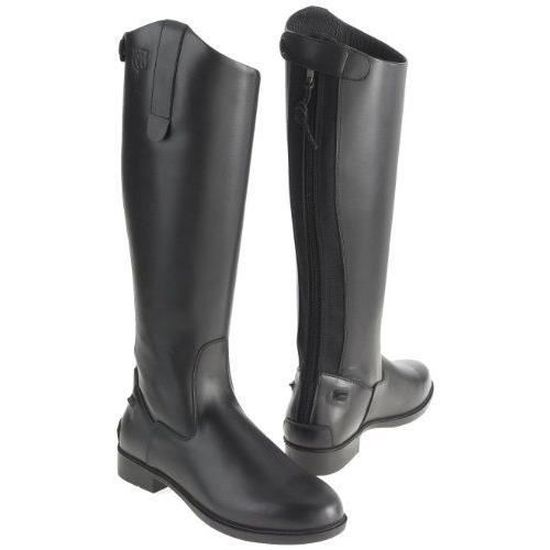 Bottes D'équitation Just Togs Nebraska En Cuir Marron/noir - Neuf Avec Défauts Mineurs