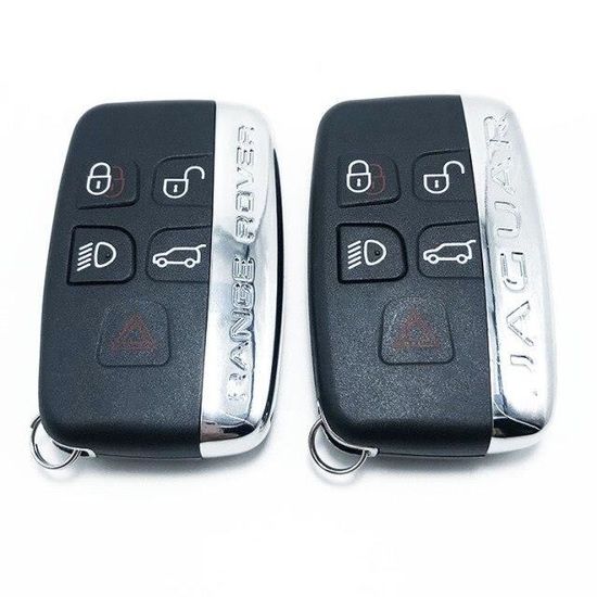 Coque de clé pour télécommande, 5 boutons avec Logo, pour Land Rover Ranger Rover Evoque Discovery 4 Freelander Evoque 2*QK3731