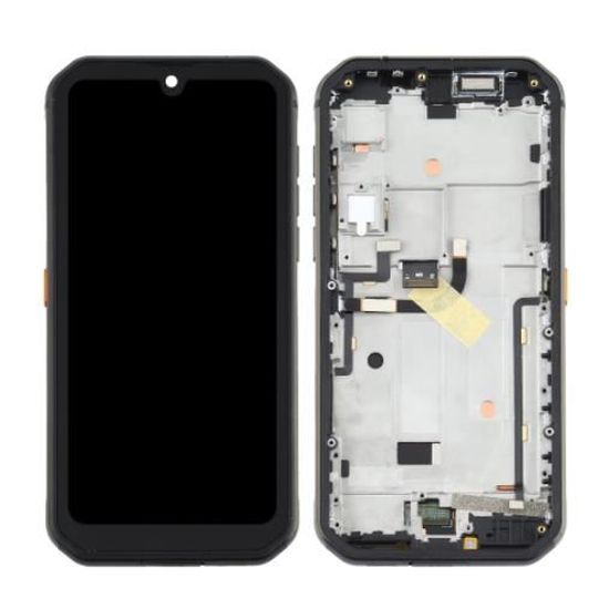 Écran LCD Complet Avec Vitre Tactile Et Châssis Pour Blackview BV9900E - Noir (neuf)