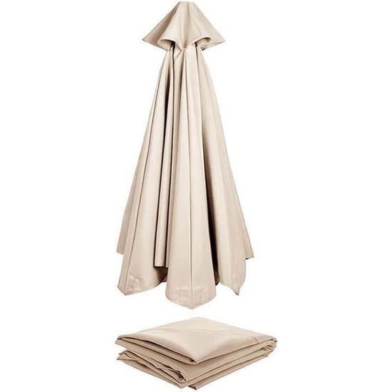 Miecoae Tissu De Rechange Parasol Jardin 2m à 3m - Toile Pour 6 Ou 8 Baleines, Plusieurs Couleurs