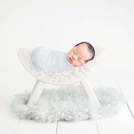 Ensemble Accessoires Photographie Nouveau-né - Mini Canapé Pose 40x40cm
