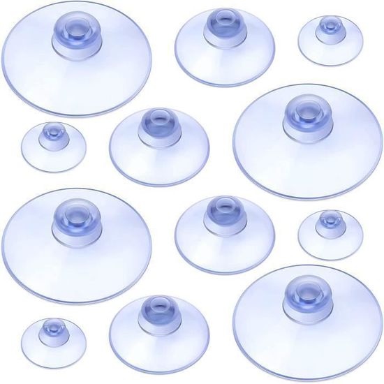 60 Ventouses PVC 45mm Pour Pare-soleil – Sans Crochets, Maintien Solide (Marque Jinsion)