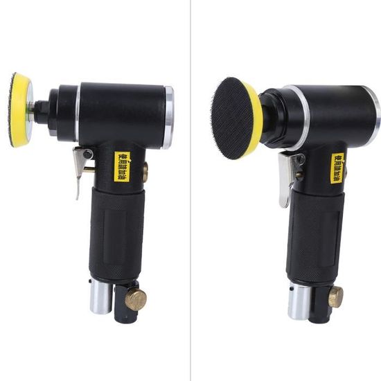 EUMAYES Mini Polisseuse Ponceuse Excentrique Pneumatique 25/50/75 Mm Avec Kit Complet De Disques Et Abrasifs