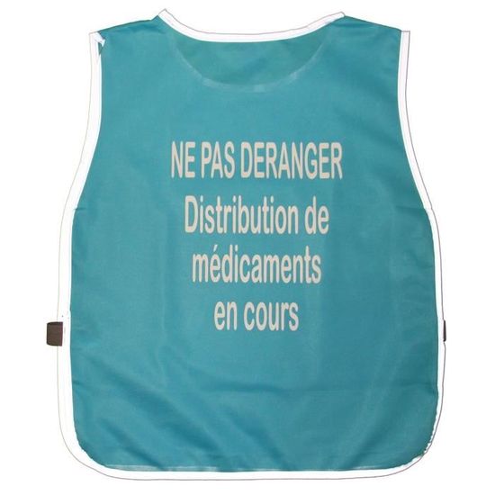 Gilet De Sécurité Orange Avec Inscription "NE PAS DÉRANGER - Distribution De Médicaments" - Taille M, Bandes Réfléchissantes, Fermeture Velcro - Pour Professionnels De Santé, Livreurs - 11