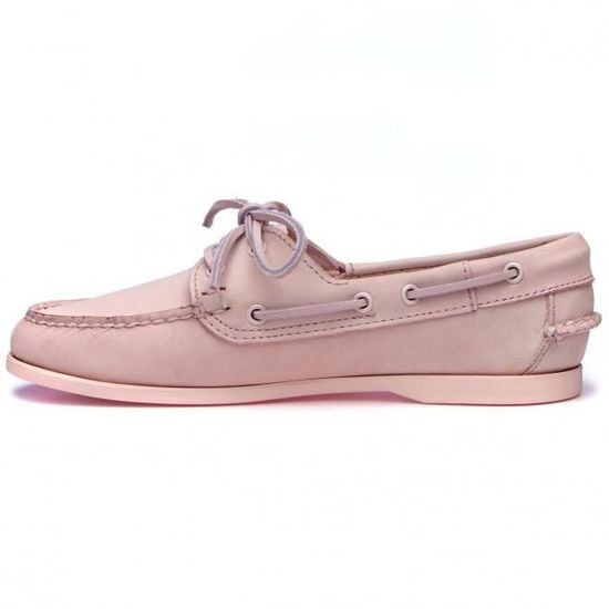 Chaussure bateau Sebago DOCKSIDES JACQUELINE NUBUCK - Rose - Cuir - Femme