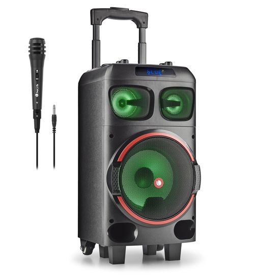 Haut-parleurs Bluetooth W-KING 100W RMS, étanche IPX6, Boombox de fête