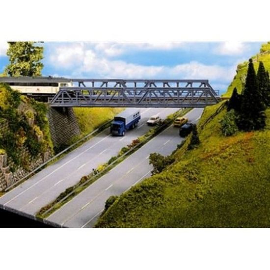 NOCH 21340 Pont Ferroviaire HO à Assembler – 18 X 6,5 X 2,4 Cm, Idéal Pour Diorama Train Échelle H0