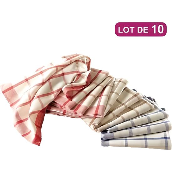 Set 10 Strofinacci Da Cucina Premium - 100% Cotone, 50x70 Cm, OEKO-TEX - Foto 6