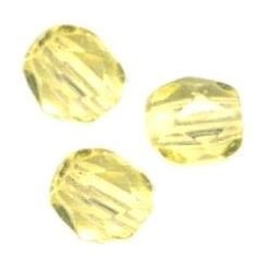 30 PERLES CRISTAL FACETTES Cristal Bohême 6MM JONQUILLE 30 PERLES CRISTAL FACETTES Cristal Bohême 6MM JONQUILLE