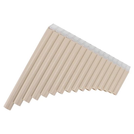 Flûte De Pan 16 Tubes - ABS - Clé De Do - Pour Débutants Enfants/Adultes - Sac Inclus