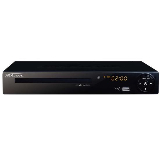 Lecteur DVD & TNT TAKARA KSL200 Noir - HDMI, USB, Péritel - TNT HD 1080i - Upscaling 1080p