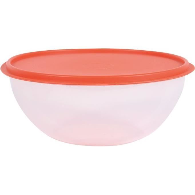 Saladier Lagon hermétique D : 30.5 cm - transparent et miel potiron