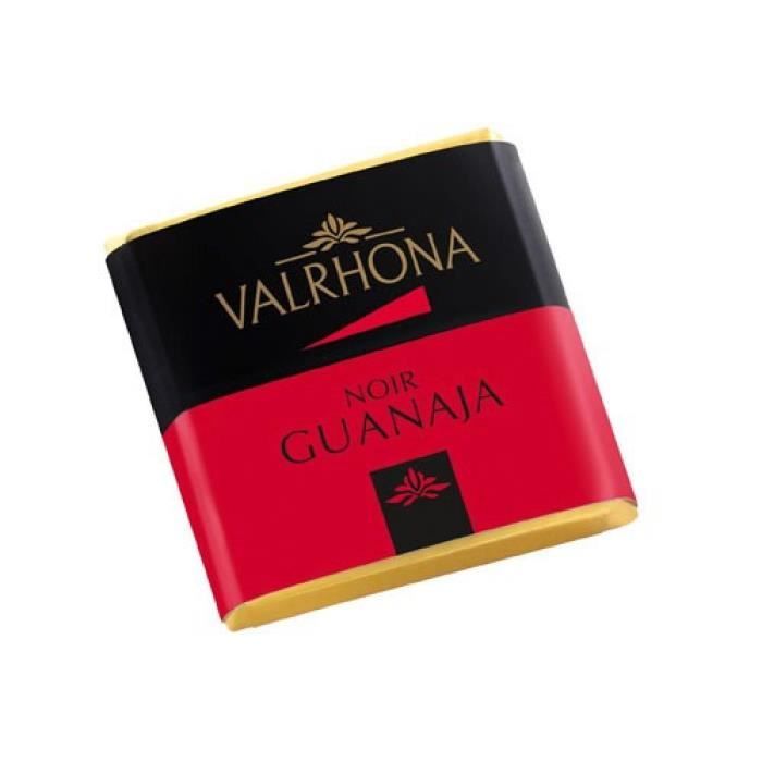 Hellocandy Guanaja Noir 70%, 1kg De Carrés De Chocolat Valrhona Format Pro