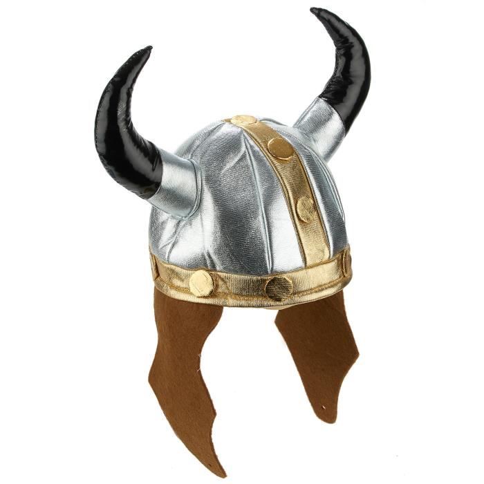 Casque viking métallique adulte