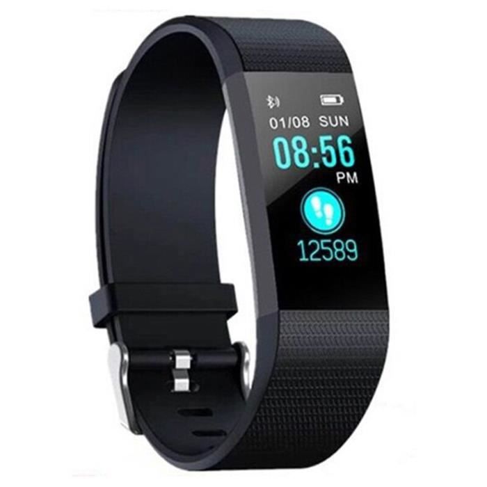 115 Plus Bracelet de bande intelligente montre Sport santé étanche Fitness montre intelligente activi - Modèle: black - HSJBQA04543
