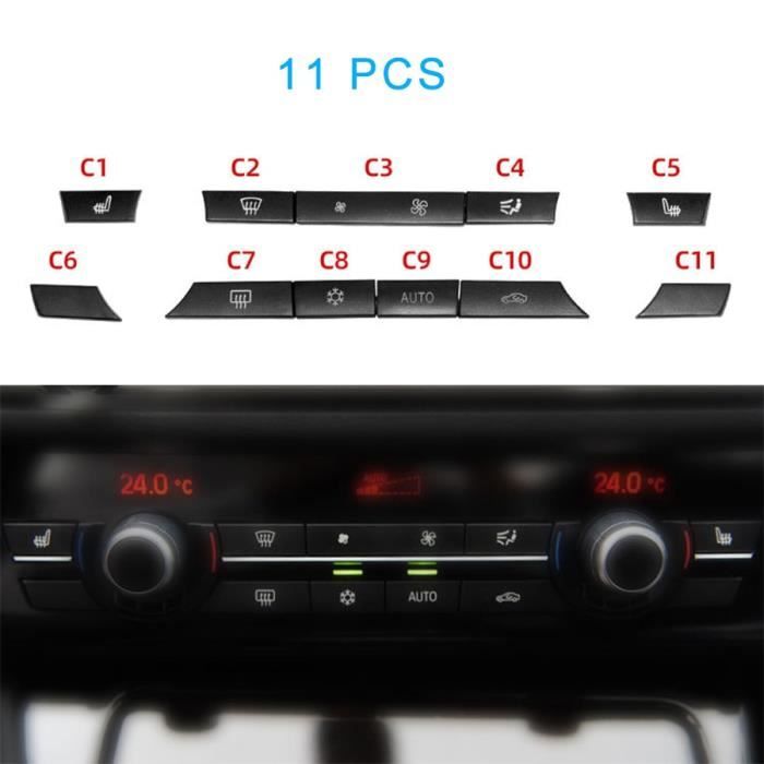 11 PCS -Kit de réparation de capuchons de boutons de chauffe A-C, pour BMW série 5-6-7 F07 GT F10 F11 F06 F12 F13 F01 F02 11-12-14 p