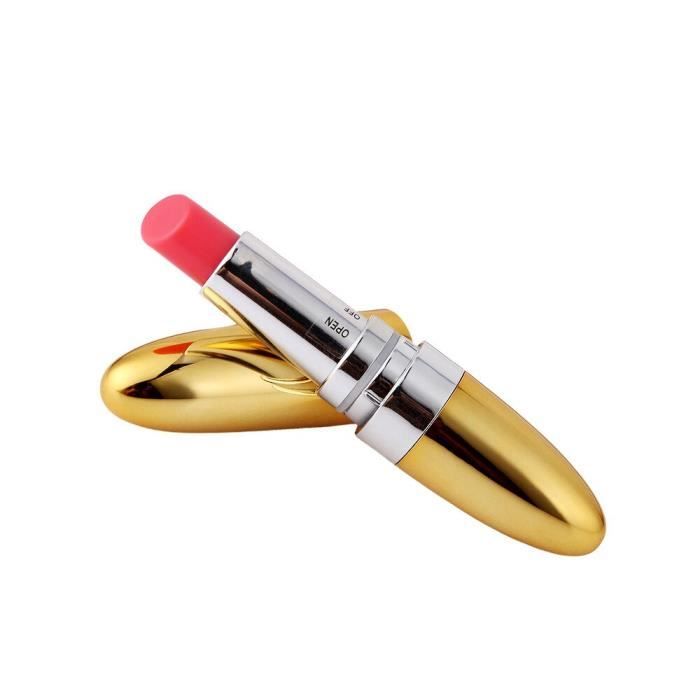 1 PC bâton à lèvres étanche balle vibrateur femme voyage personnel Mini masseur rouge à lèvres Vibe Sex Toy pour les - Type Or