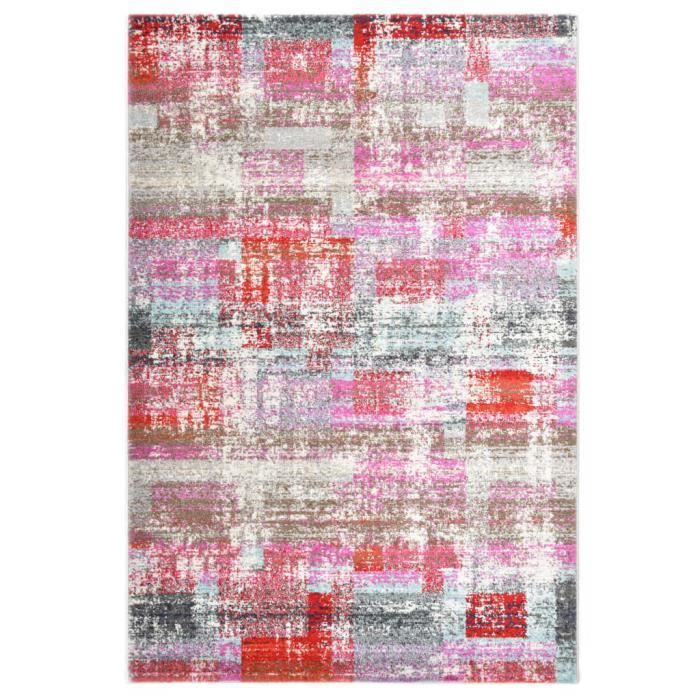 Tapis Multicolore Tapis de sol Tapis de salon 160x230 cm PP
