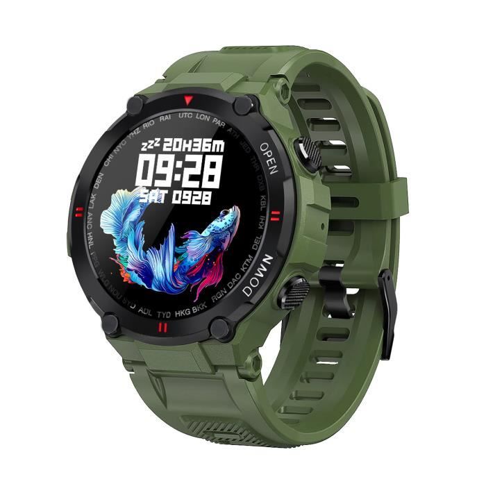 Montre connectée K22 Bluetooth Appeler Musique Exercice de rappel d'informations sur l'oxygène sanguin -style GN