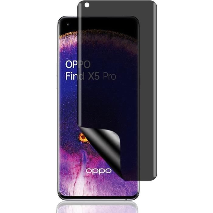 Protection écran Anti-Espion Oppo Find X5 Pro,Complète Anti-Spy Privacy Film TPU Protection en écran Protecteur OppoOPPO Find X5 Pro