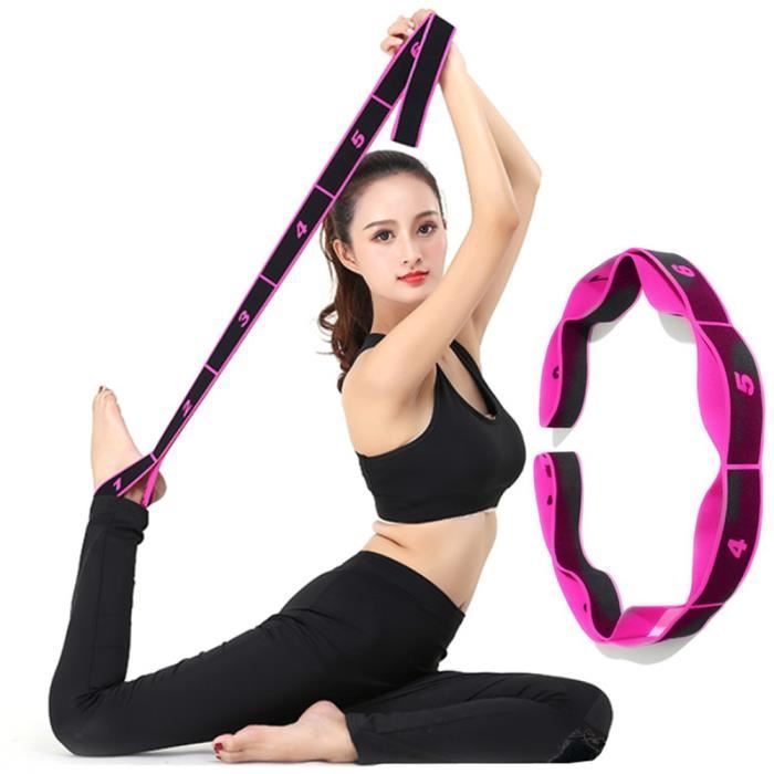 Elastique musculation fitness sport adultes stretch Bandes de résistance élastique yoga danse elastiband corde ruban sangle noir
