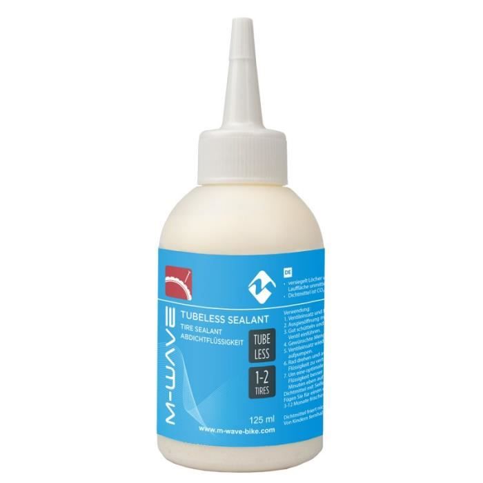 LIQUIDE PREVENTIF ANTI CREVAISON VELO PNEU JANTE TUBELESS TIRE SEALANT VTT ELECTRIQUE ROUTE 125mL