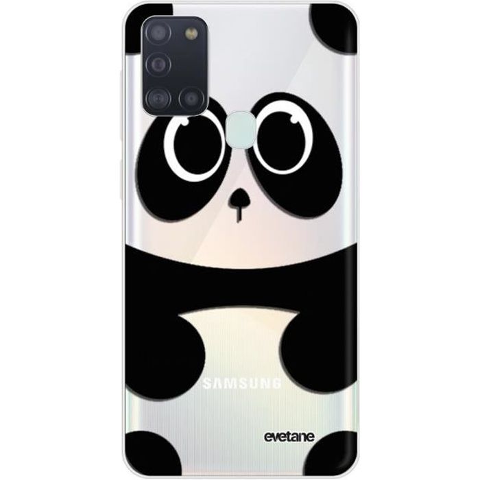 Coque Samsung Galaxy A21S 360 intégrale transparente Panda Ecriture Tendance Design Evetane.