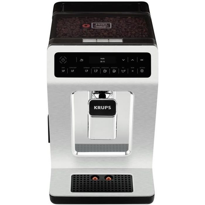 Krups Evidence EA891C, Autonome, Machine à expresso, 2,3 L, Broyeur intégré, 1450 W, Chrome, Métallique