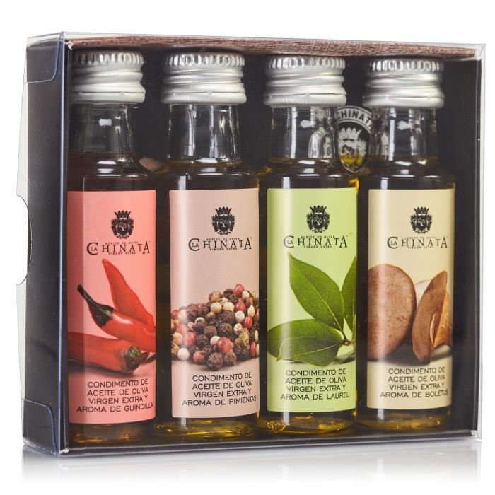Huile d'Olive Vierge Extra ‘4 Condiments’ - La Chinata (4 x 25 ml)