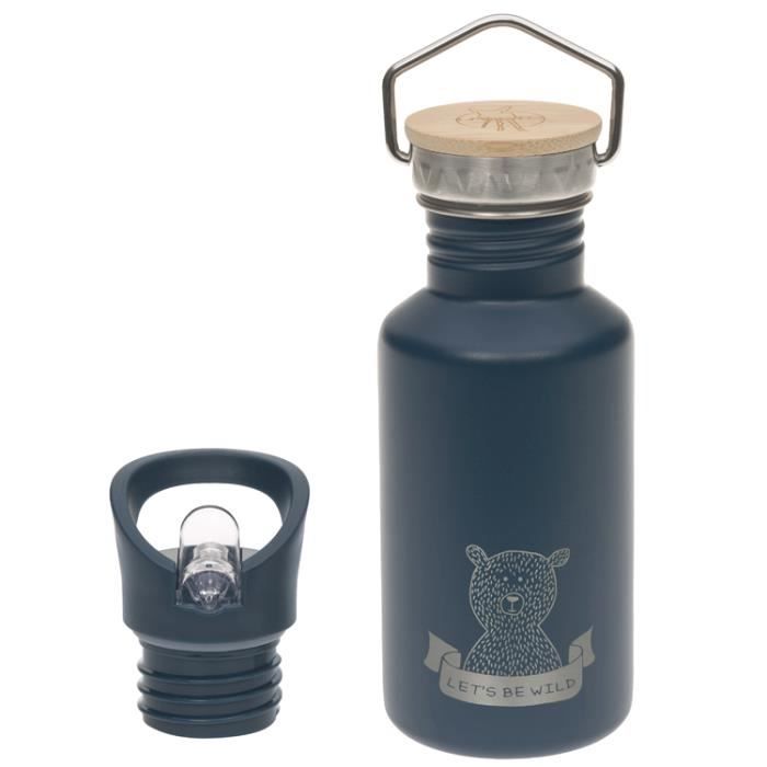 Gourde en inox 500 ml Bleu - LASSIG