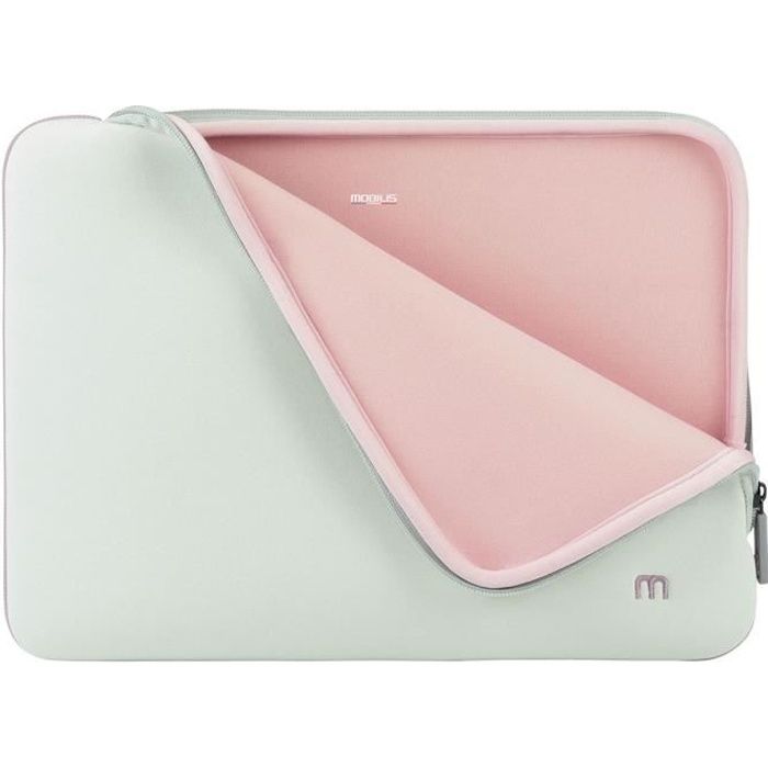 MOBILIS Skin Housse néoprène pour PC/tablette 12.5-14- Gris et rose