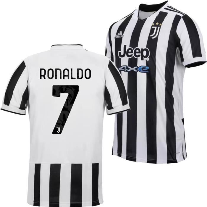 Nouveau Maillot Juventuss 2021 2022 Maillot de Foot 7 Cristiano Ronaldo Juves Pas Cher pour Homme