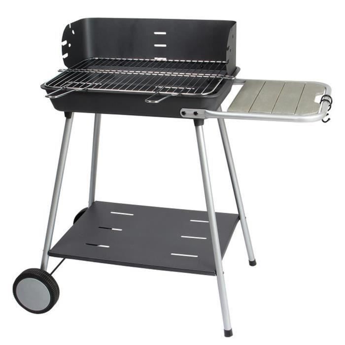 Barbecue 54 cm Grille barbecue professionnelle Acier inoxydable 65,5 x 49,5