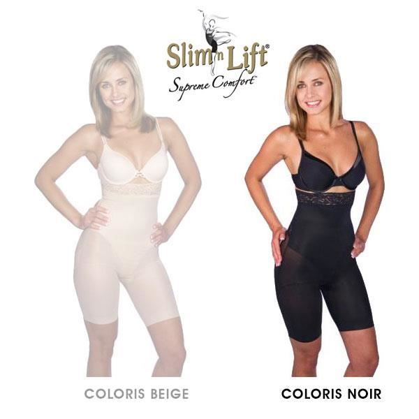 Panty Slim N Lift Gaine Amincissante Effet Minceur et Galbant Couleur Noir - Taille XXXL