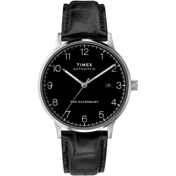TIMEX-Montre Analogique pour Homme à movement Automatique en Cuir - TW2T70000