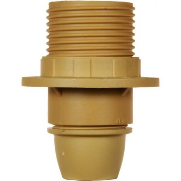 VOLTMAN Accessoire d'Eclairage Douille avec Bague Filetée Plastique Or