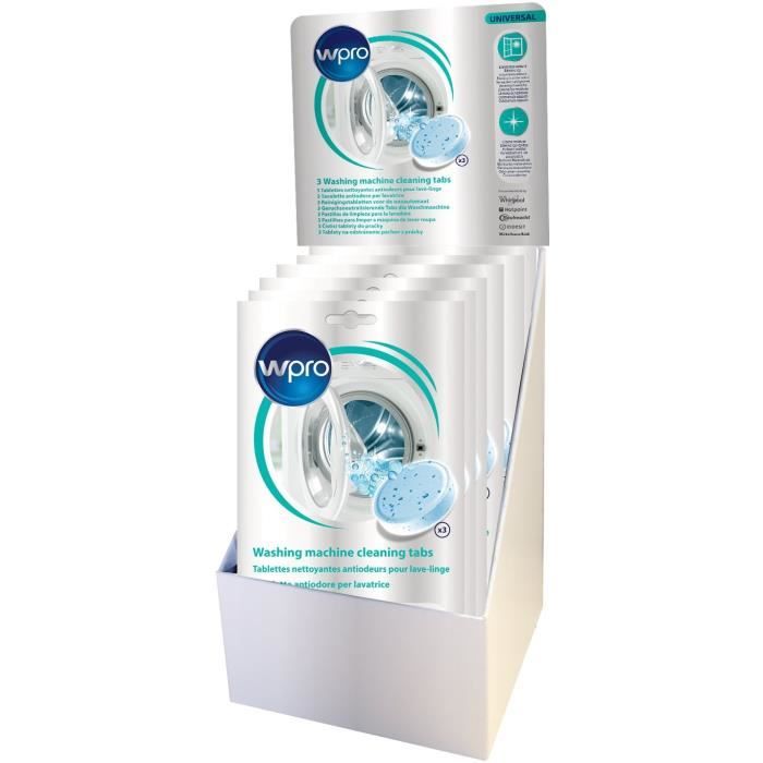 Box carton avec 8 sachets de tablettes nettoyantes