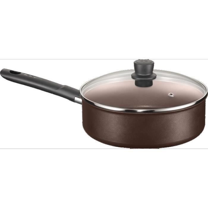 TEFAL REVELATION Sauteuse - 26 cm - Chocolat