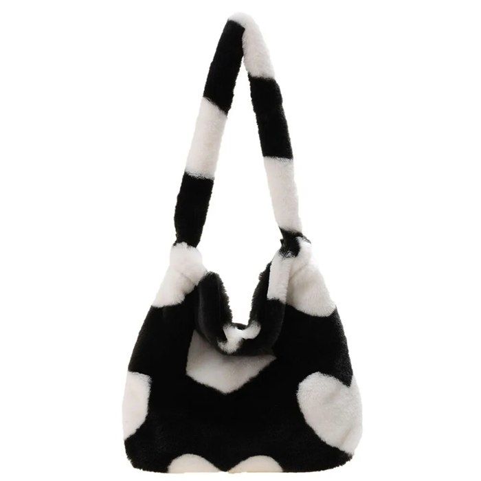 Fendi - Sac bandoulière Mia en toile à imprimé léopard noir Cuir Tissu