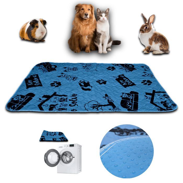 Meilleurs prix pour NEO SOLVO Tapis 60cm x 90cm - Absorbant Imperméable Anti Dérapant - sous la Gamelle - Devant la Litière - Fond de Cage