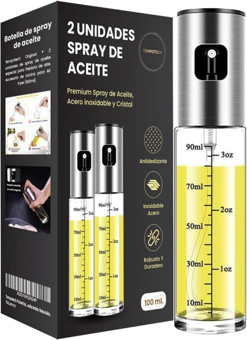 Vaporisateur D'huile Alimentaire 100 Ml - Pulvérisateur Pour Friteuse à Air, Dosage Précis, échelle Graduée